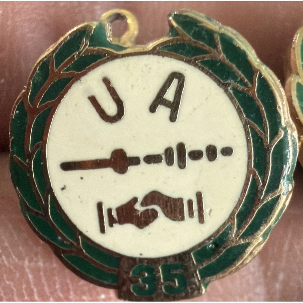 Vtg United Association UA Plumbers & Pipefitters Union 35 40 50 Year Member Pins - Picture 3 of 7